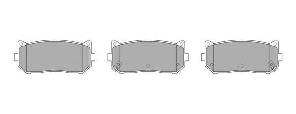 Комплект тормозных колодок, дисковый тормоз