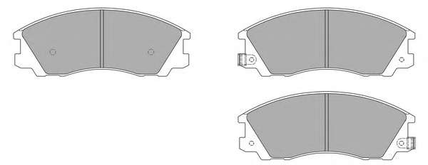 Комплект тормозных колодок, дисковый тормоз