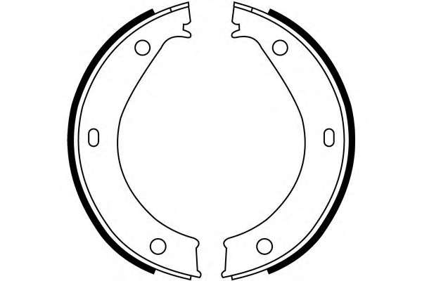 Комплект тормозных колодок, стояночная тормозная система