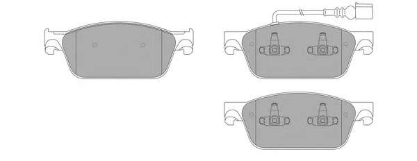 Комплект тормозных колодок, дисковый тормоз