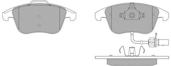 Комплект тормозных колодок, дисковый тормоз