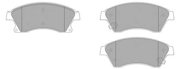 Комплект тормозных колодок, дисковый тормоз