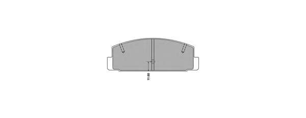 Комплект тормозных колодок, дисковый тормоз