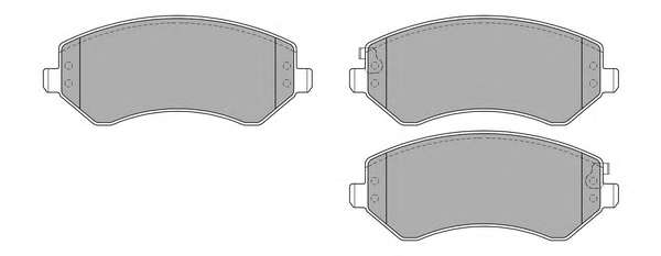 Комплект тормозных колодок, дисковый тормоз