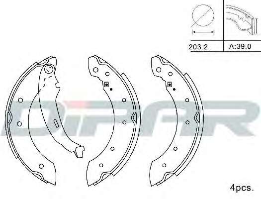 Комплект тормозных колодок