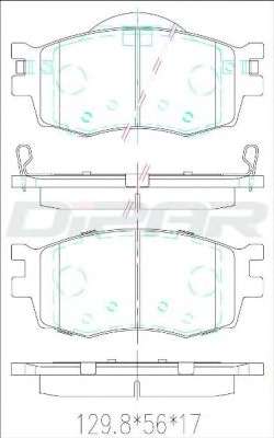 Комплект тормозных колодок, дисковый тормоз