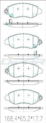 Комплект тормозных колодок, дисковый тормоз