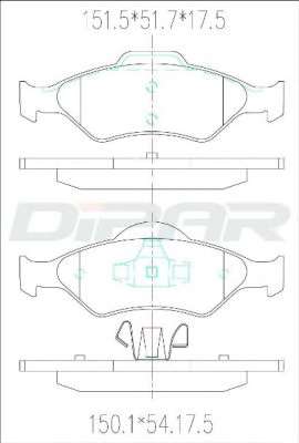Комплект тормозных колодок, дисковый тормоз
