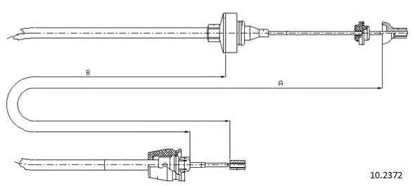 Трос, управление сцеплением