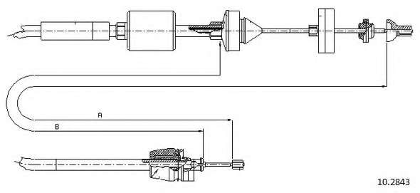 Трос, управление сцеплением