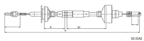 Трос, управление сцеплением