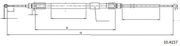 Трос, стояночная тормозная система