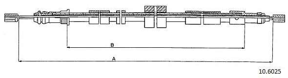 Трос, стояночная тормозная система