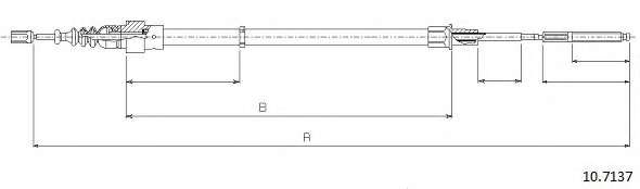 Трос, стояночная тормозная система