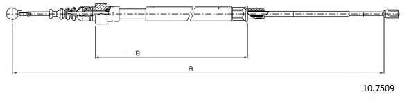 Трос, стояночная тормозная система