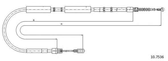 Трос, стояночная тормозная система