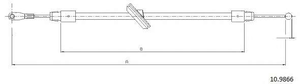 Трос, стояночная тормозная система