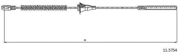 Трос, стояночная тормозная система
