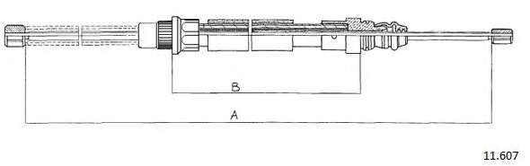 Трос, стояночная тормозная система