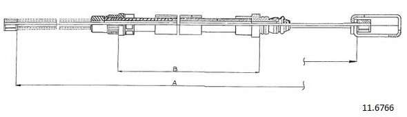 Трос, стояночная тормозная система
