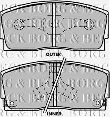 Комплект тормозных колодок, дисковый тормоз