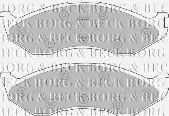 Комплект тормозных колодок, дисковый тормоз