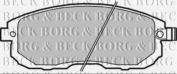 Комплект тормозных колодок, дисковый тормоз