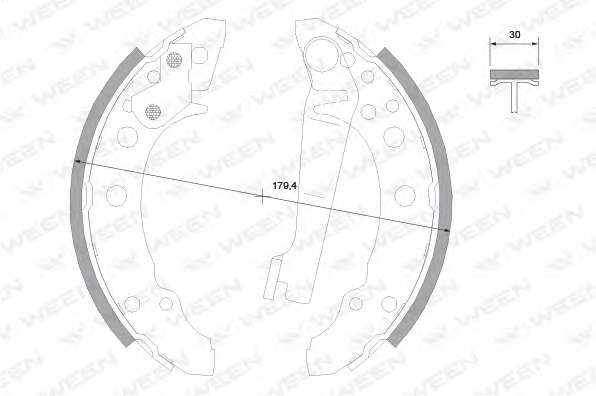 Комплект тормозных колодок