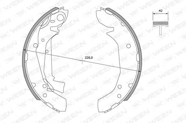 Комплект тормозных колодок