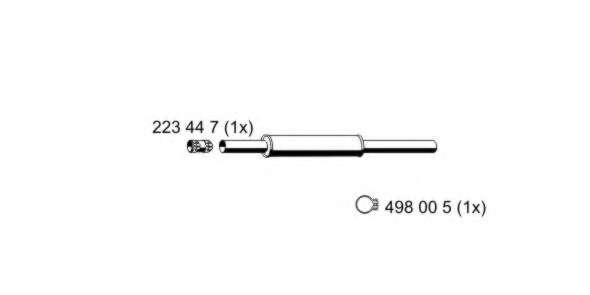 Предглушитель выхлопных газов