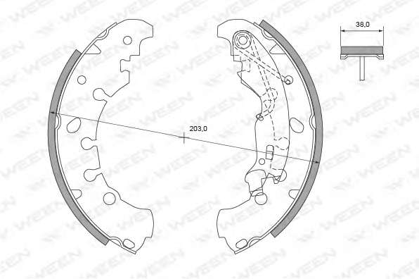 Комплект тормозных колодок