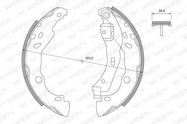 Комплект тормозных колодок