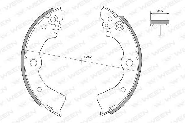 Комплект тормозных колодок