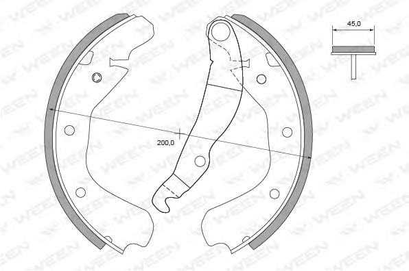 Комплект тормозных колодок