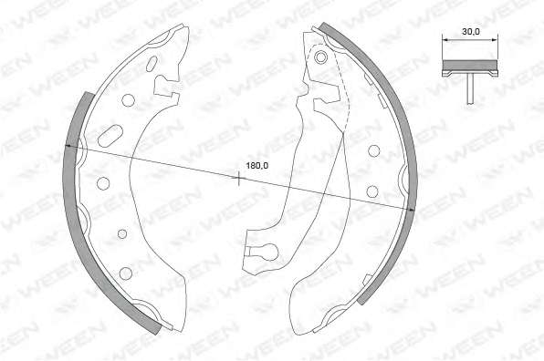 Комплект тормозных колодок