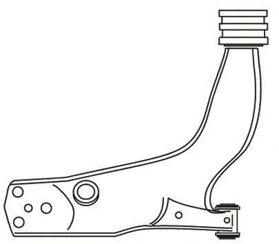 Рычаг независимой подвески колеса, подвеска колеса