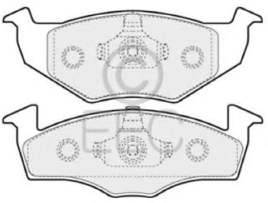 Комплект тормозных колодок, дисковый тормоз
