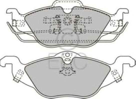 Комплект тормозных колодок, дисковый тормоз