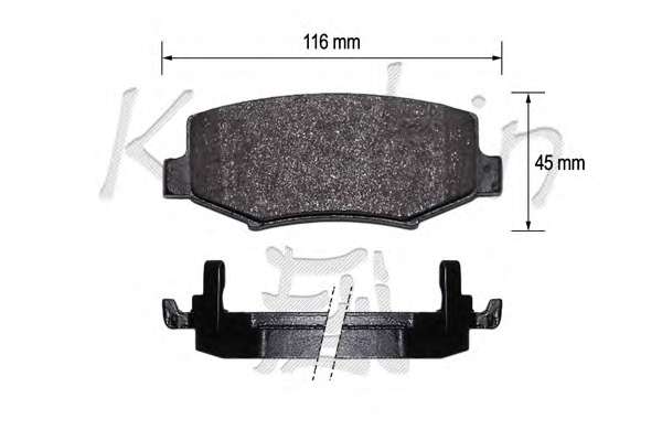 Комплект тормозных колодок, дисковый тормоз
