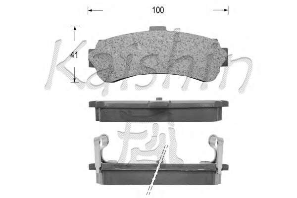 Комплект тормозных колодок, дисковый тормоз