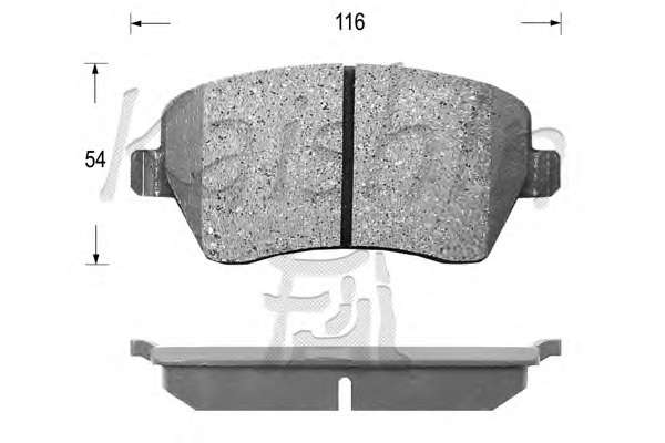 Комплект тормозных колодок, дисковый тормоз