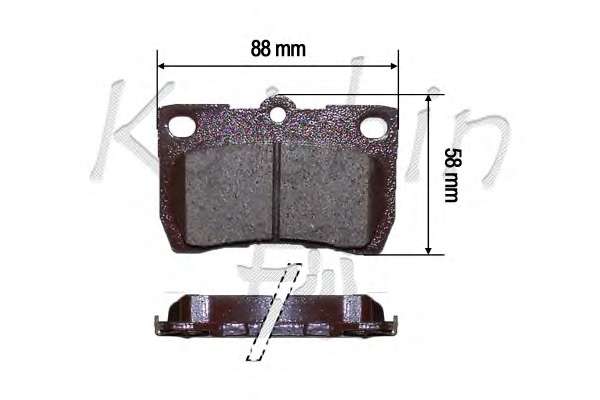 Комплект тормозных колодок, дисковый тормоз