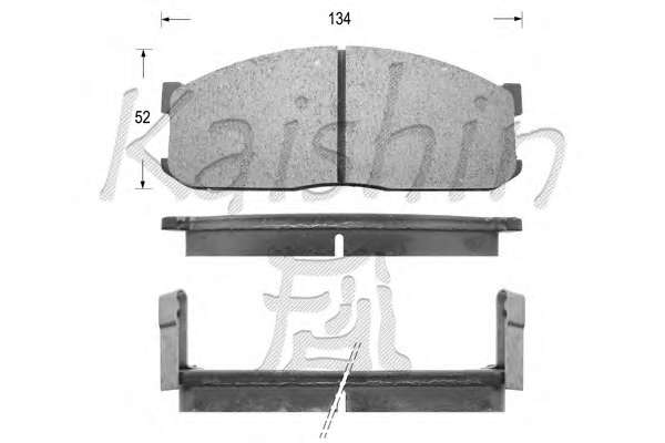 Комплект тормозных колодок, дисковый тормоз