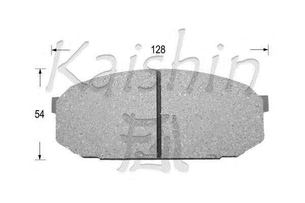 Комплект тормозных колодок, дисковый тормоз
