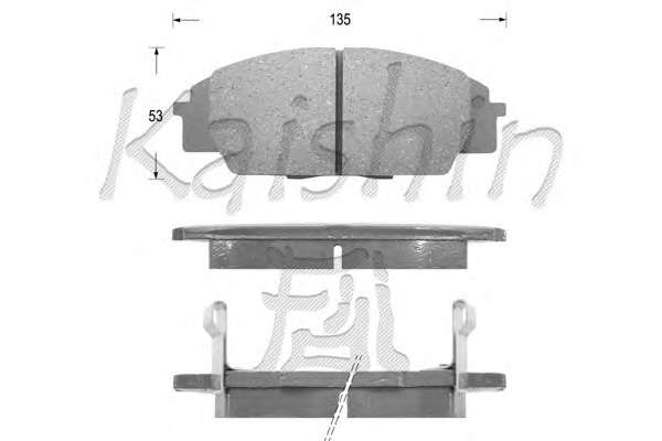 Комплект тормозных колодок, дисковый тормоз
