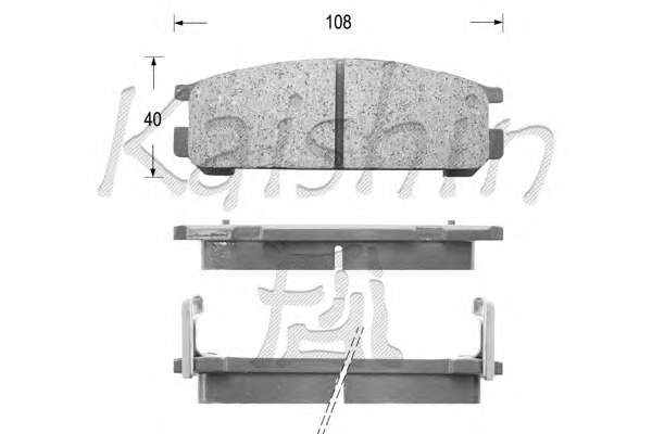 Комплект тормозных колодок, дисковый тормоз
