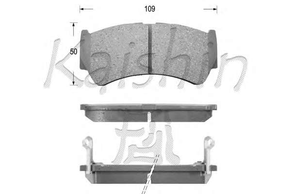Комплект тормозных колодок, дисковый тормоз