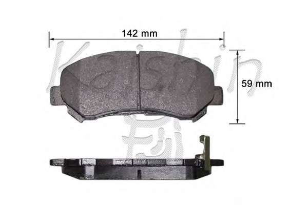 Комплект тормозных колодок, дисковый тормоз