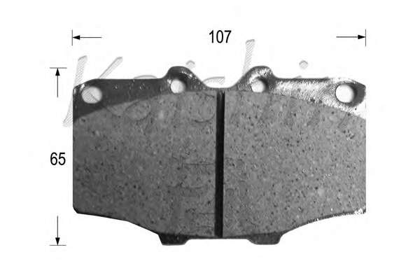 Комплект тормозных колодок, дисковый тормоз