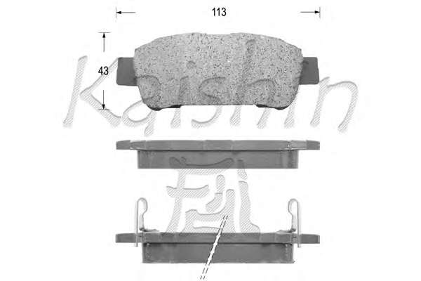 Комплект тормозных колодок, дисковый тормоз